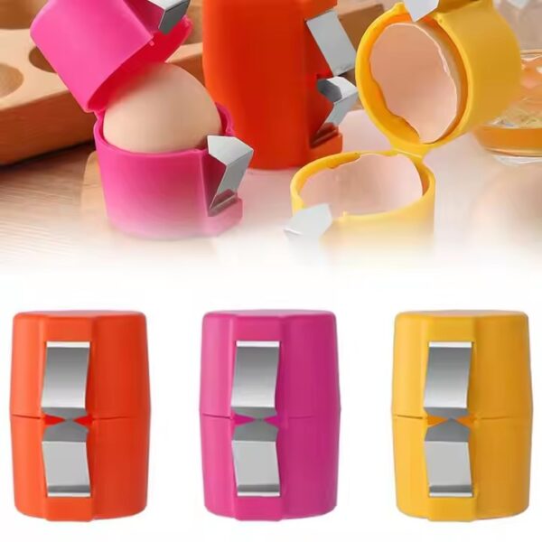 Perceur D'oeufs, Perceur D'oeufs En Acier Inoxydable, Pique-Oeuf Socle, Cuisine Semi-Automatique Avec Verrou Sécurité Pour Cuire Les Coquilles D' Oeufs