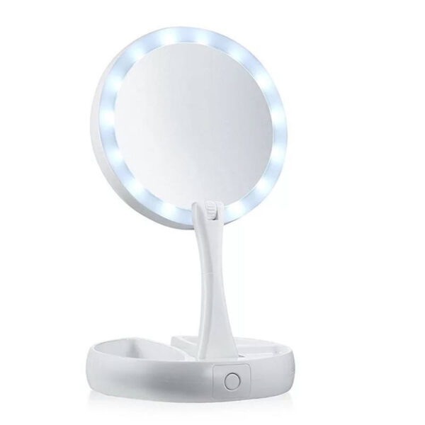 Miroir de Maquillage avec Lampe LED Rond – Éclairez Votre Beauté avec Précision – Image 7