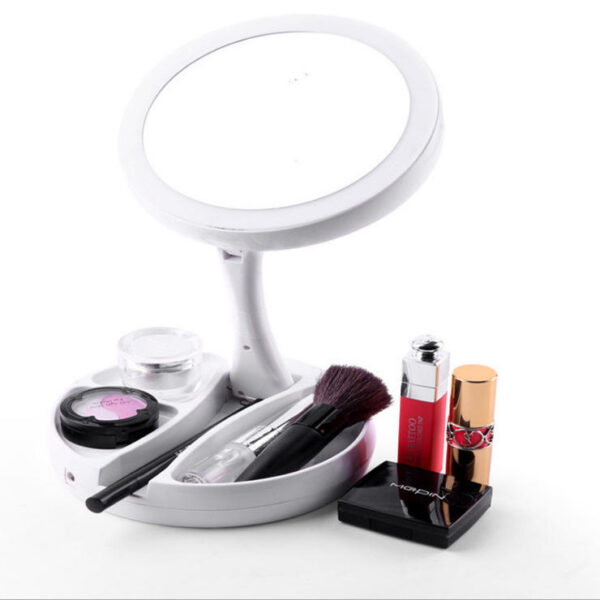 Miroir de Maquillage avec Lampe LED Rond – Éclairez Votre Beauté avec Précision