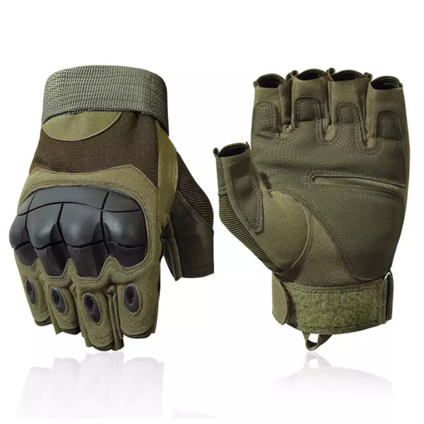 Gants Militaires Tactiques de Plein Air Sans Doigts – Performance et Protection – Image 6