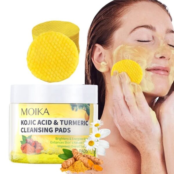 Pads nettoyants MOIKA à l’acide kojique et au curcuma – Image 3