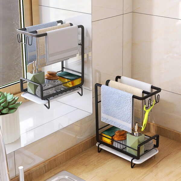 Porte-Éponge Multifonction – Organisateur de Cuisine Intelligent – Image 4